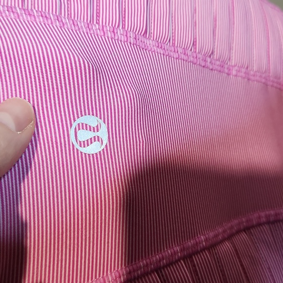 💫Lululemon Run: Stay On Course TankParis Pink White Microstripe - Picture 8 of 10